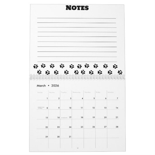 Kattenthema Kalender 2025 (Mar 2026)