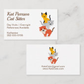 Kattentoonraster Visitekaartje (Voorkant / Achterkant)