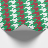 KattenTooth-kerstpatroon Cadeaupapier (Hoek)