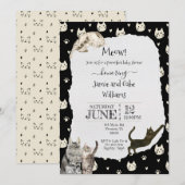 Kattenuitnodiging Kaart (Voorkant / Achterkant)