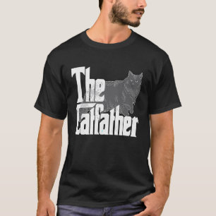 Kattenvader De Kattenvader Maine Coon Kat Vader Ki T-shirt