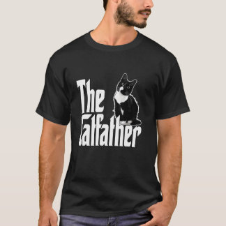 Kattenvader De Kattenvader Schattige Zwarte en Wit T-shirt