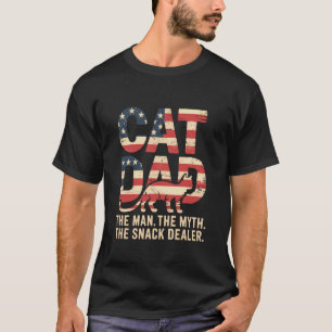 Kattenvader De Man Mythe Snack Dealer T-shirt Grap