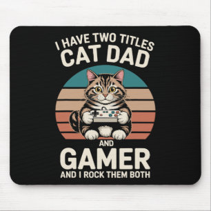 Kattenvader Gamer Grappige Gamer Vader Ik Heb Twee Muismat