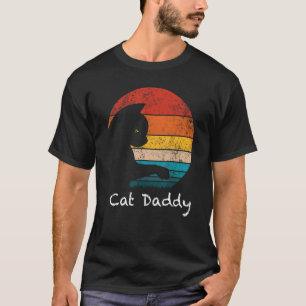 Kattenvader vintage tachtiger jaren stijl kat retr t-shirt