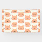 Kattenverjaardag Kinder kunst Spandoek (Horizontaal)