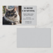 Kattenverzorging en -diensten visitekaartje (Voorkant / Achterkant)