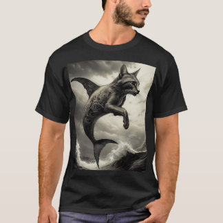Kattenvis mythisch wezen t-shirt