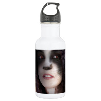 Kattenvrouw Kunstwerk Waterfles