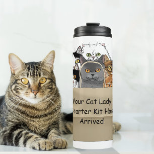Kattenvrouw Starter Kit Thermosbeker