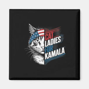 Kattenvrouwen voor Kamala President Kamala Harris Magneet