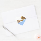 Kattenwas Hart Sticker (Envelop)