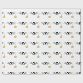 Kattenwhiskers Cadeaupapier