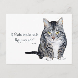 Kattenwijsheid - als katten konden praten zouden z briefkaart