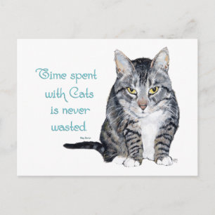 Kattenwijsheid - Tijd doorgebracht met katten Briefkaart