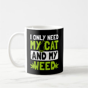 Kattenwonden hebben alleen mijn kat en onkruid nod koffiemok