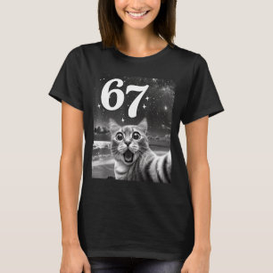 Kattenzelfie Met 67 Meme Grappige Katten Grafisch T-shirt