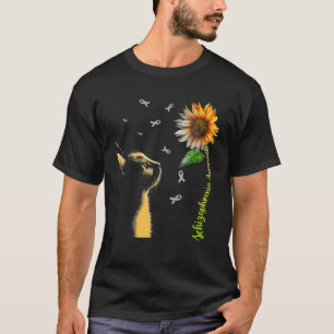 Kattenzonnebloem Schizofrenie Bewustzijn T-shirt