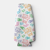 kattepatroon flesjeskoeler (Voorkant)