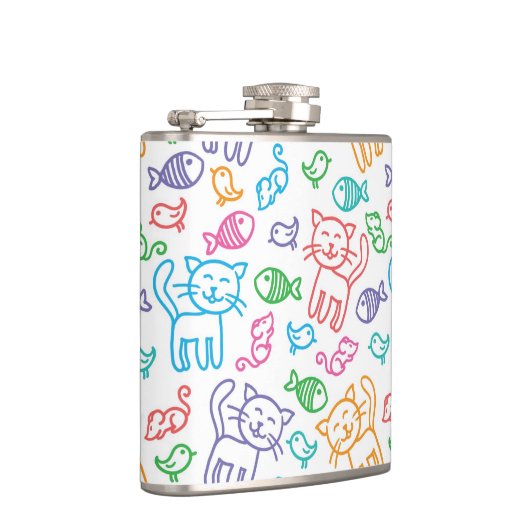 kattepatroon heupfles (Rechts)