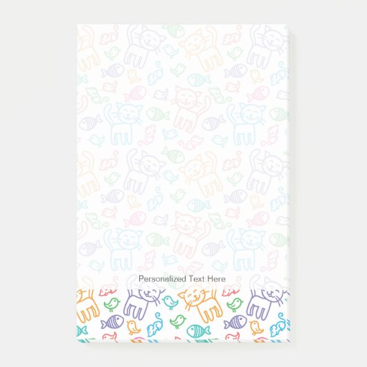 kattepatroon post-it® notes (Voorkant)