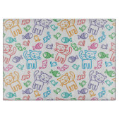 kattepatroon snijplank (Voorkant)