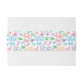 kattepatroon uitnodigingen wikkel (Achterkant Voorbeeld)