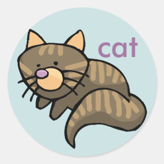 kattesticker ronde sticker