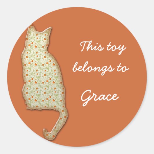 kattestickers ronde sticker (Voorkant)