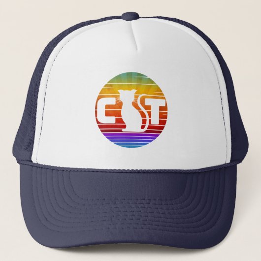 KATTIE RETRO ZONSONDERGANG TRUCKER PET (Voorkant)