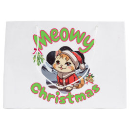 Kattig kerstfeest groot cadeauzakje