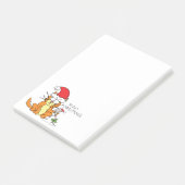 Kattige grappige kerst schattige muis post-it® notes (Schuin)