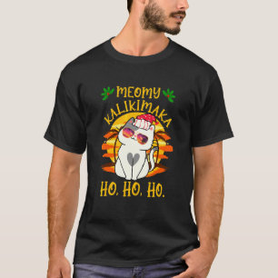 Kattige Kalikimaka Kerstmis In Juli Met Kat En Zon T-shirt