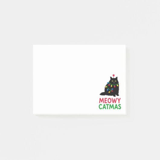 Kattige Kerstdagen Post-it® Notes (Voorkant)