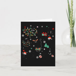 Kattige Kerstmis Kat Kerst Cute Kitten Katten Kers Kaart