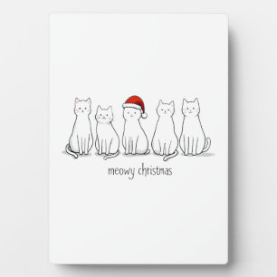 Kattige Kerstmis Kat Kerst Mooie Kitten Katten Ker Fotoplaat