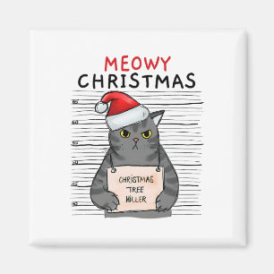 Kattige Kerstmis Kat Kerst Mooie Kitten Katten Ker Magneet