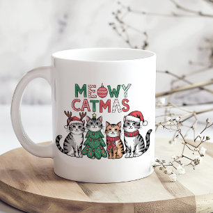Kattige Kerstmis Moppige Kerstkatten – Grappige Fe Koffiemok