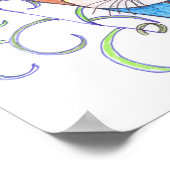 Katty katten Canvas afdrukken Poster (Hoek)