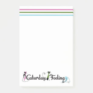 Katurday Cat Lovers Post-it® Notes