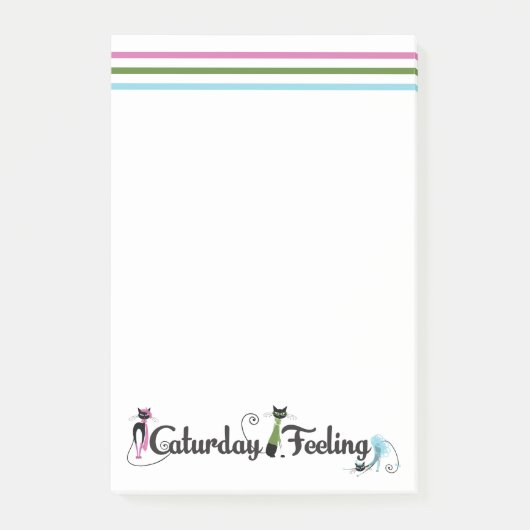 Katurday Cat Lovers Post-it® Notes (Voorkant)