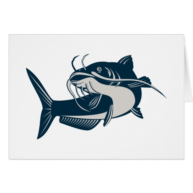 katvis zwemt op (Voorkant Horizontaal)