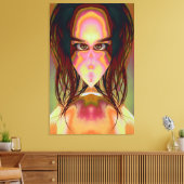 Katvrouw Canvas Afdruk (Insitu (Woonkamer))