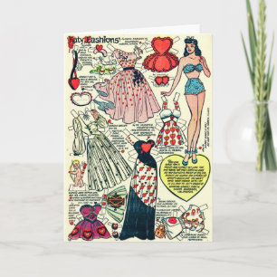 Katy Keene Paper Doll Wenskaart Kaart