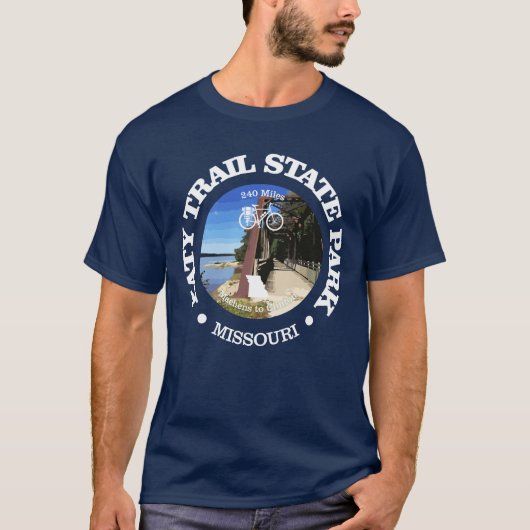 Katy Trail (fietsen c) T-shirt (Voorkant)