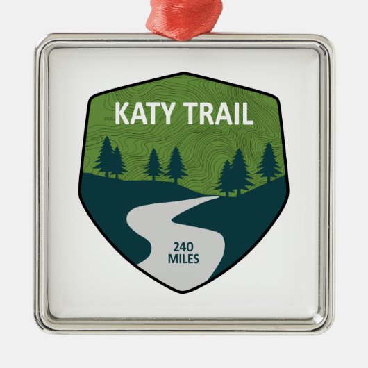 Katy Trail Metalen Ornament (Voorkant)