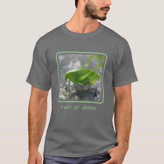 Katydid Grasshopper Personalized T-shirt (Voorkant)