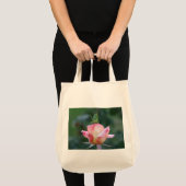 Katydid on Pink Rose Canvas tas (Voorkant (product))