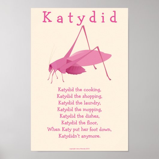 Katydid Poster (Voorkant)