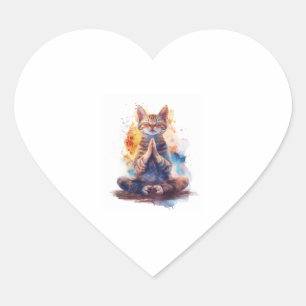Katyoga Meester Hart Sticker